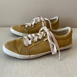 Taos Footwear Mustard Sneakers with White Laces